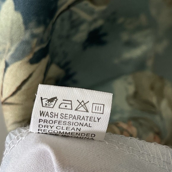 Floral Button Up Shirt Ruffles VTG Inspired 80s Green‎ Cottagecore Grandma Sz XL - Picture 5 of 6